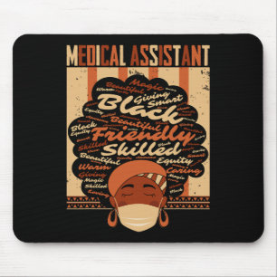 Mousepad Fantasia Médica de Istambul, Mulher Afro, Brisada