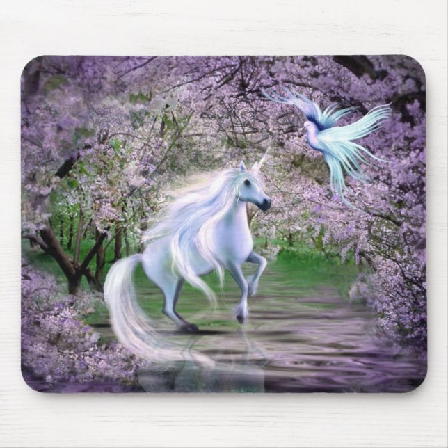 Mousepad fantasia primavera Unicorn (Frente)