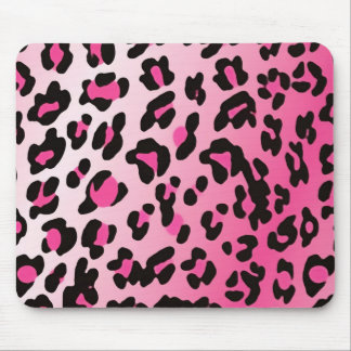 Mousepad Fantasia Rosa Esmaecida Manchas-Leopardo Padrão