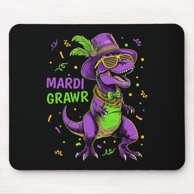Mousepad Fantasias de dinossauro T-rex para crianças e bebê (Frente)