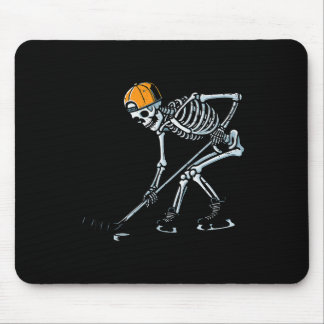 Mousepad Fantasias de Esqueleto de Hockey no Gelo para Meni