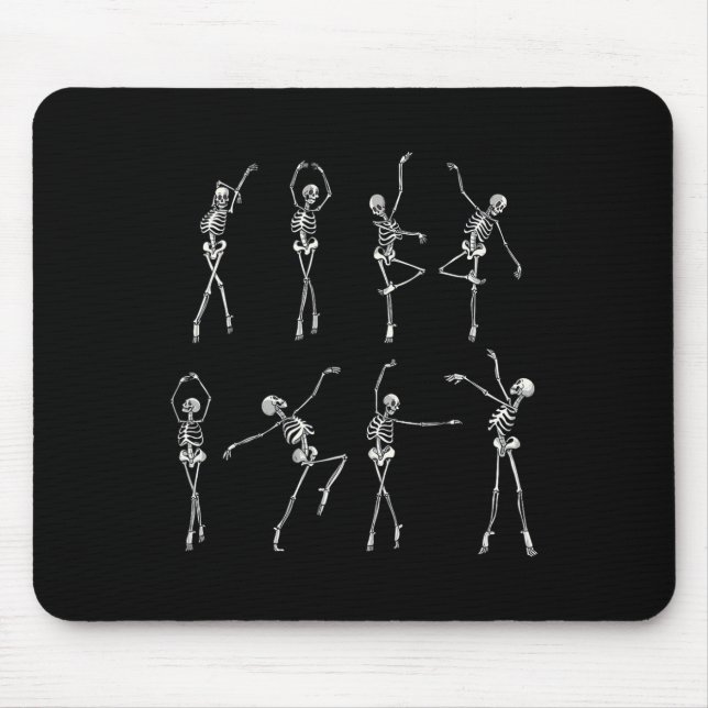 Mousepad Fantasias de Halloween de Bailarinas Esqueleto Men (Frente)