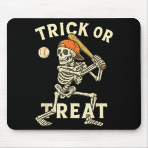 Mousepad Fantasias de Halloween de Beisebol de Esqueleto Di