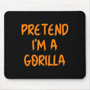 Mousepad Fantasias de Halloween Eu Sou Um Gorila Criança Pr