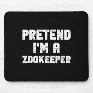 Mousepad Fantasias de Halloween Sou um Zookeeper Finao Preg
