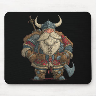 Mousepad Fantasias engraçadas de Papai Noel Viking para men