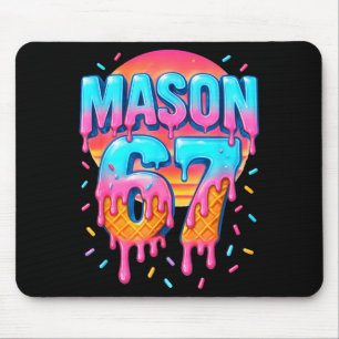Mousepad Fantasias Mason 67 Sorvete de Beisebol Drip 6 7 Me