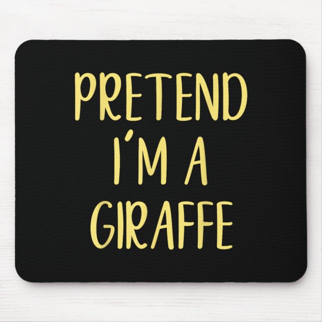 Mousepad Fantasie um Fantasia de Girafa Halloween Simples D (Frente)