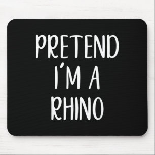 Mousepad Fantasie Um Fantasia De Rinoceronte Halloween Dive