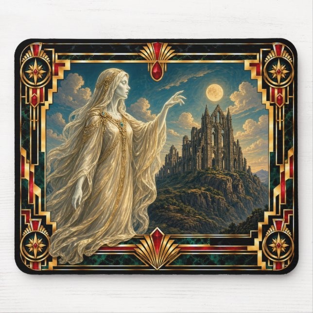 Mousepad Fantasma, Art Déco Mítica (Frente)