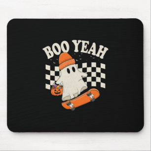 Mousepad Fantasma Boo Yeah Skateboarding Funny Halloween Gh