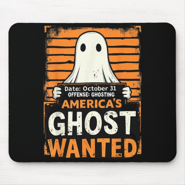 Mousepad Fantasma das Américas Procurado Funny Halloween Gh (Frente)
