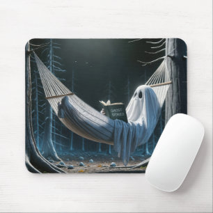 Mousepad Fantasma de Halloween em um Hammock