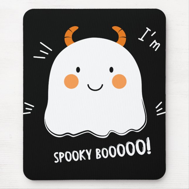 Mousepad Fantasma do Demon do Boo Spooky Bonito (Frente)