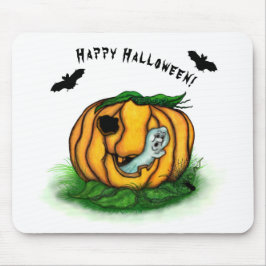 Mousepad Fantasma do Halloween, Bat, Ghost e Spider