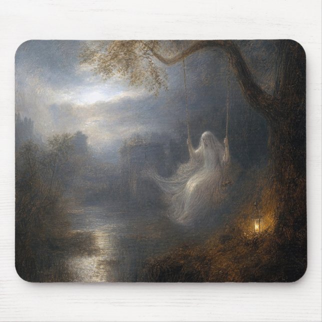 Mousepad Fantasma em um Balanço de Árvore (Frente)