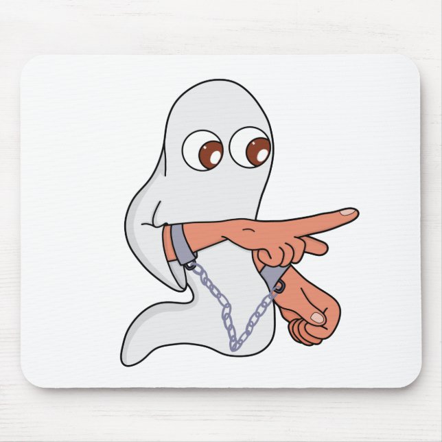 Mousepad Fantasma encadeado apontando para a frente (Frente)