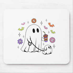 Mousepad Fantasma Engraçado Andando Cachorro Spooky Ghost C