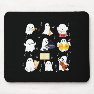 Mousepad Fantasma Tocando Instrumentos Musicais Música de H