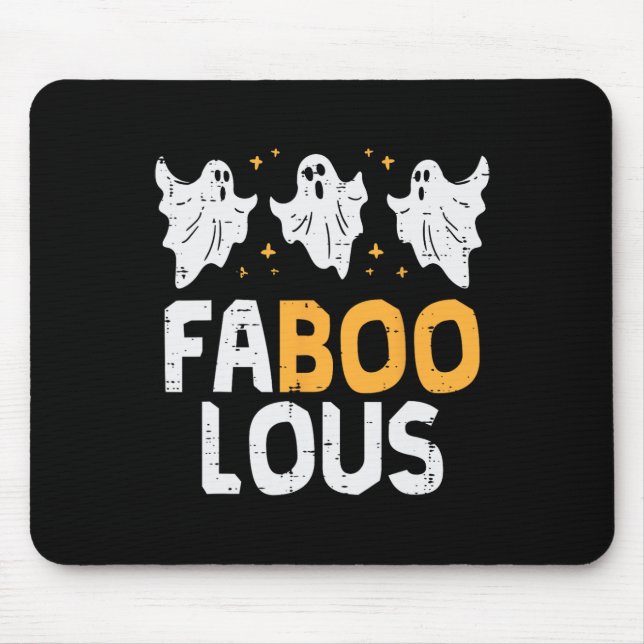 Mousepad Fantasmas Faboolosos Assustadores Scary Spooky Mul (Frente)