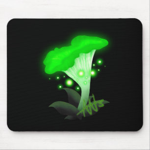 Mousepad Fantasy Chanterelle Glossudo Cogumelo Verde