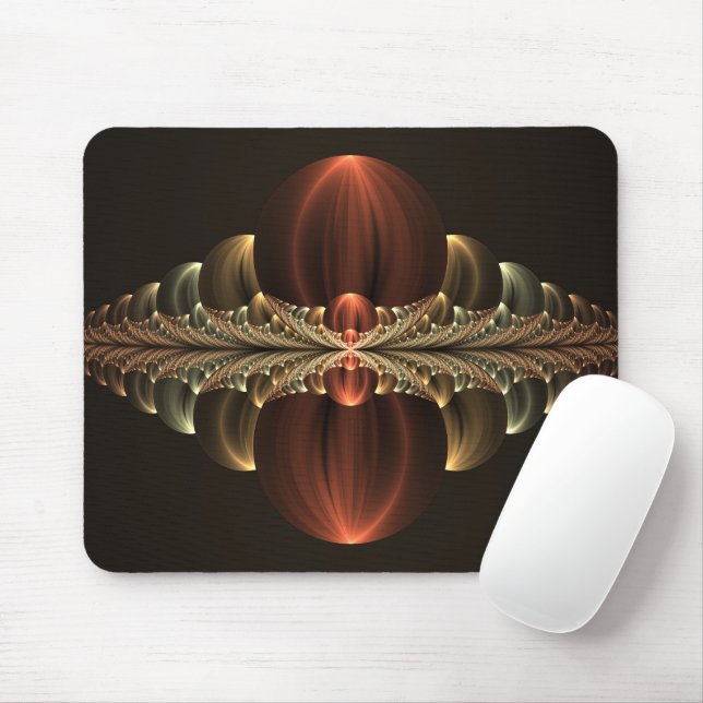 Mousepad Fantasy Construction Shiny Abstrato Fractal Art (Com mouse)
