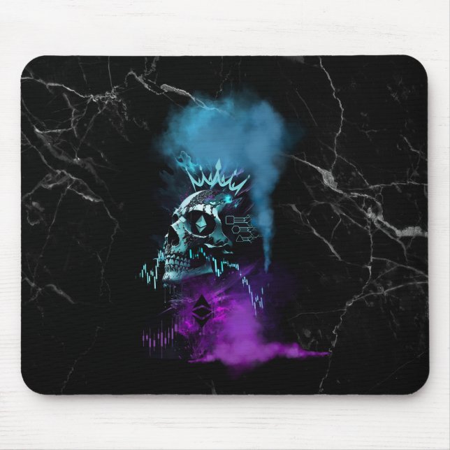 Mousepad Fantasy Design | Cryptocurrency | Ethereum Marble  (Frente)