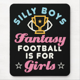 Mousepad Fantasy Football for Girls Engraçado FFL Women