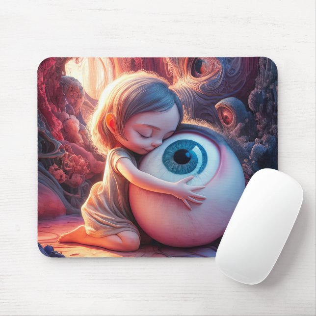 Mousepad Fantasy Girl Abrindo Um Olho (Com mouse)