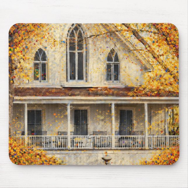 Mousepad Fantasy Gothic-Revival Carpenter House  (Frente)
