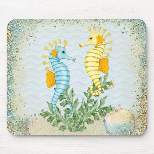Mousepad Fantasy Seacavalo e Bling (Frente)