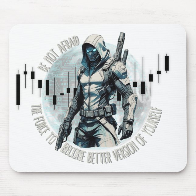 Mousepad Fantasy trade design | Cyberpunk | Self growth (Frente)