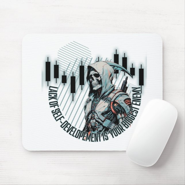 Mousepad Fantasy Trade design | Motivação | Maior inimigo (Com mouse)