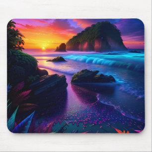 Mousepad Fantasy Tropical Beach One
