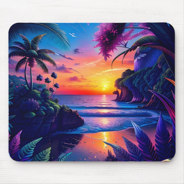 Mousepad Fantasy Tropical Beach Two (Frente)
