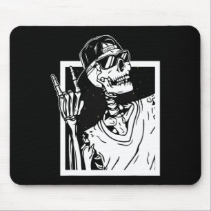 Mousepad Fantoches de mão de esqueleto de rock Fantasia de