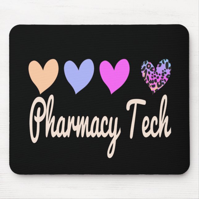 Mousepad Faracy Tech Technician Gift Hearts (Frente)