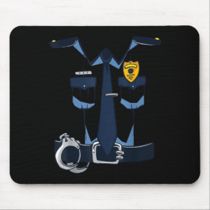 Mousepad Farda de policial de Halloween Fantasia infantil