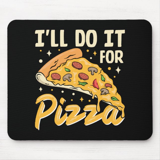 Mousepad Farei por Pizza (Frente)