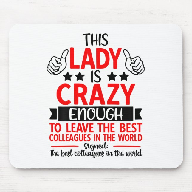 Mousepad Farewell Coworker Leaving Job, Coworker Going Away (Frente)