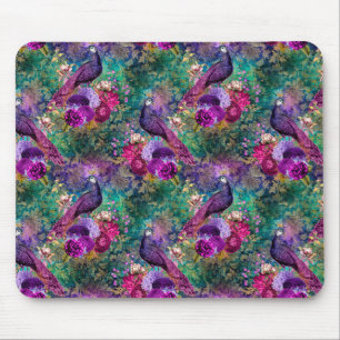 Mousepad Farinha de Peacock Rosa Púrpura
