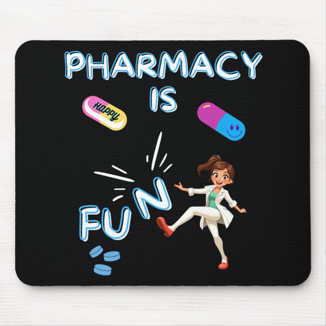 MOUSEPAD FARMACÊUTICA É DIVERTIDA. (Frente)