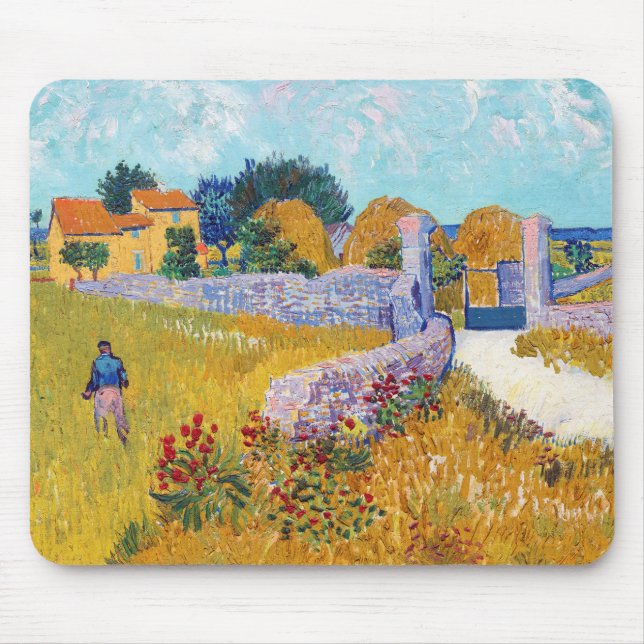 Mousepad Farmhouse in Provence, Van Gogh (Frente)