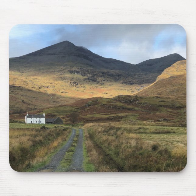 Mousepad Farmhouse isolado na ilha de Mull Scenic Scotland (Frente)