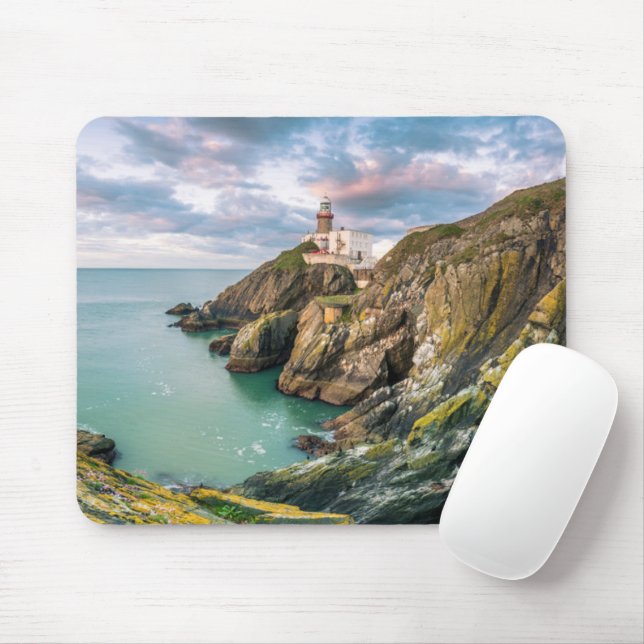 Mousepad Faróis | Baily Lighthouse Dublin, Irlanda (Com mouse)