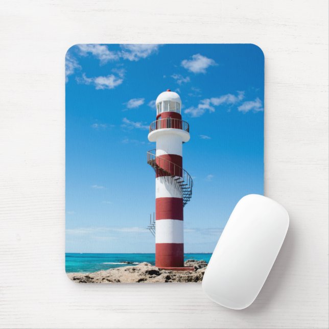 Mousepad Faróis | Cancun Quintana Roo México (Com mouse)