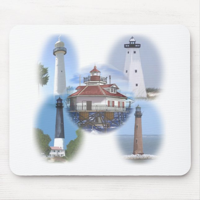 Mousepad Faróis da costa do golfo (Frente)