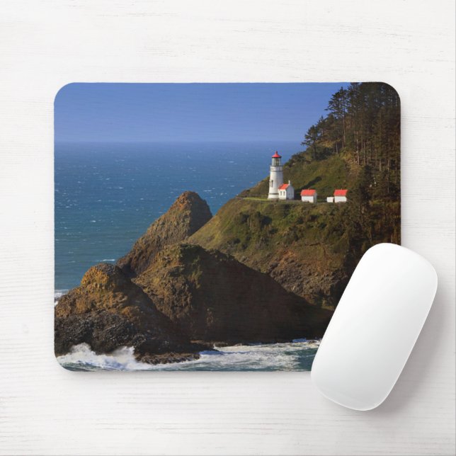 Mousepad Faróis | Farol costeiro de Oregon (Com mouse)