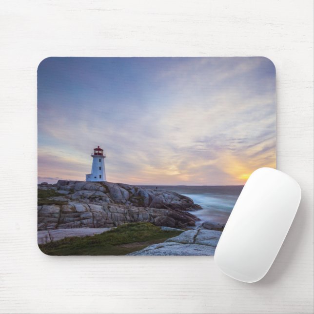 Mousepad Faróis | Farol da Nova Escócia de Peggy (Com mouse)