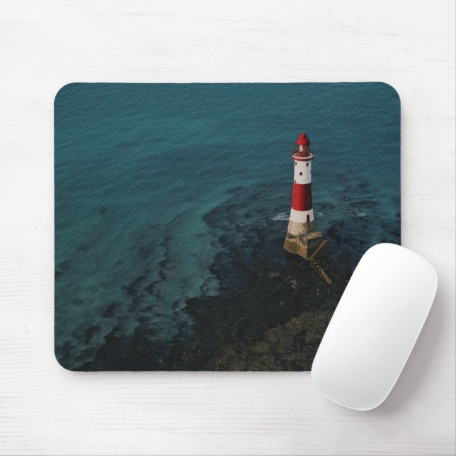 Mousepad Faróis | Farol de Beachy Head Inglaterra (Com mouse)